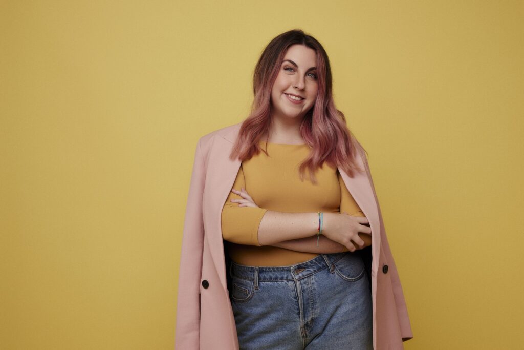 A coruñesa Carolina Iglesias é cómica e presentadora.